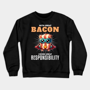 Superhero Bacon Strip Crewneck Sweatshirt